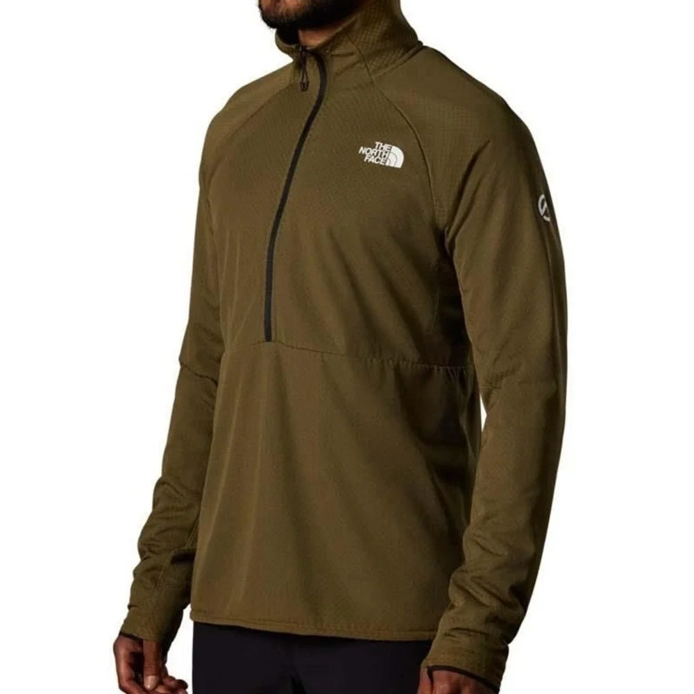 The North Face Mens Summit Series Futurefleece Pullover Size L Green Technical
